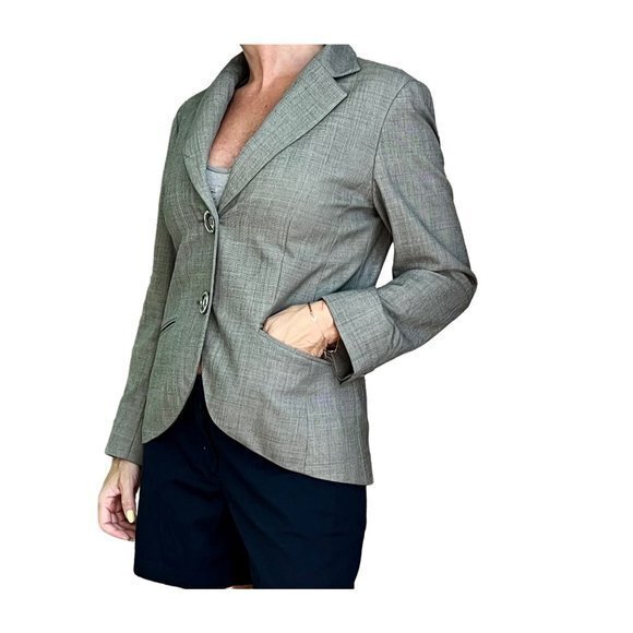 Lafayette 148 New York Jackets & Blazers - LAFAYETTE 148 women's grey wool suit blazer size 4
